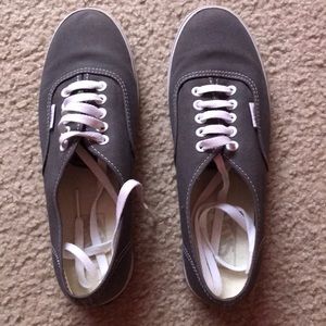 Grey lace up vans